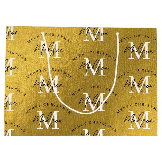 Speciaal kerstfeestmaal groot cadeauzakje (Achterkant)