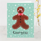 Speciaal kerstfeestmaal kaart (Gele Bloem)