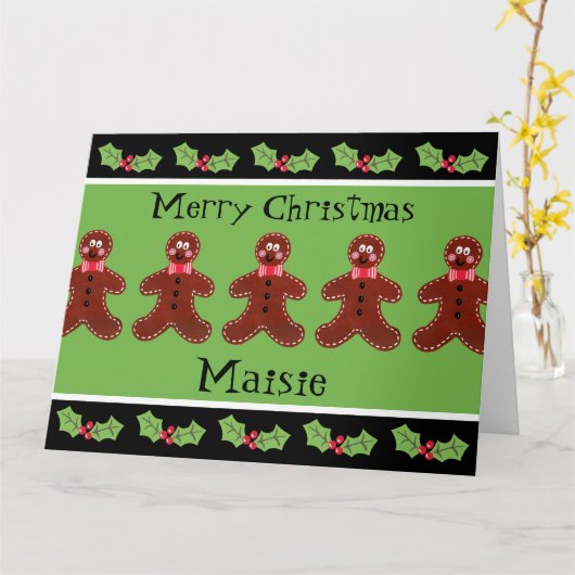 Speciaal kerstfeestmaal kaart (Gele Bloem)