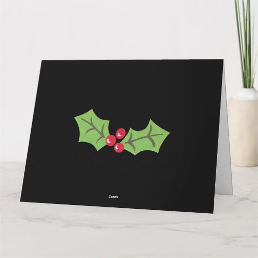 Speciaal kerstfeestmaal kaart (Achterkant)