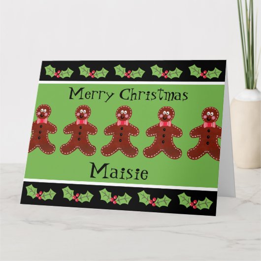 Speciaal kerstfeestmaal kaart (Voorkant)