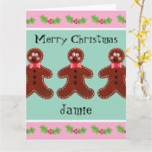 Speciaal kerstfeestmaal kaart (Gele Bloem)