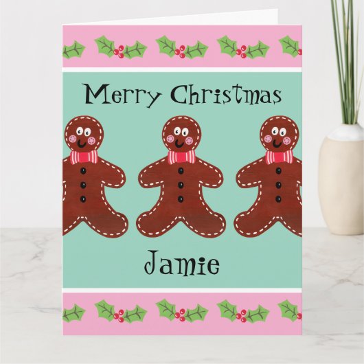 Speciaal kerstfeestmaal kaart (Voorkant)