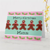 Speciaal kerstfeestmaal kaart (Gele Bloem)