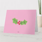 Speciaal kerstfeestmaal kaart (Achterkant)