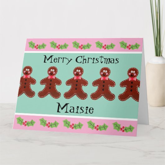 Speciaal kerstfeestmaal kaart (Voorkant)