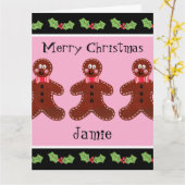 Speciaal kerstfeestmaal kaart (Gele Bloem)