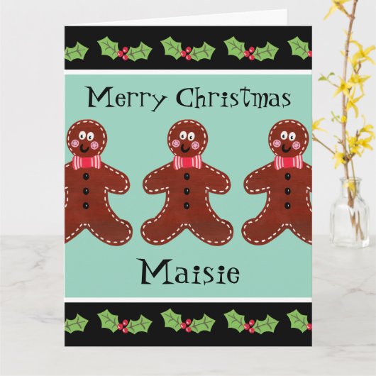 Speciaal kerstfeestmaal kaart (Gele Bloem)