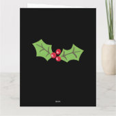 Speciaal kerstfeestmaal kaart (Achterkant)