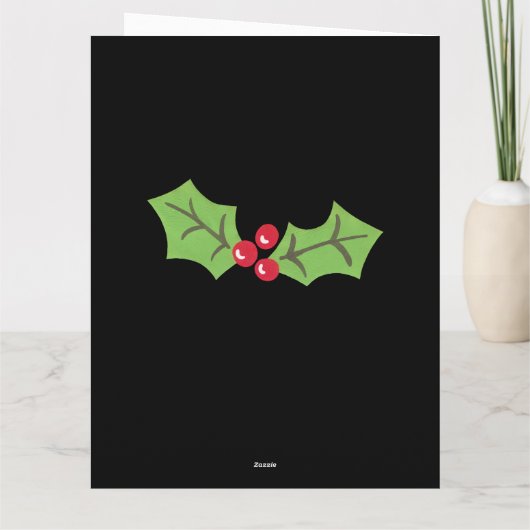 Speciaal kerstfeestmaal kaart (Achterkant)