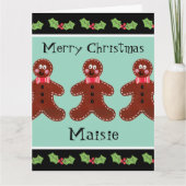 Speciaal kerstfeestmaal kaart (Voorkant)