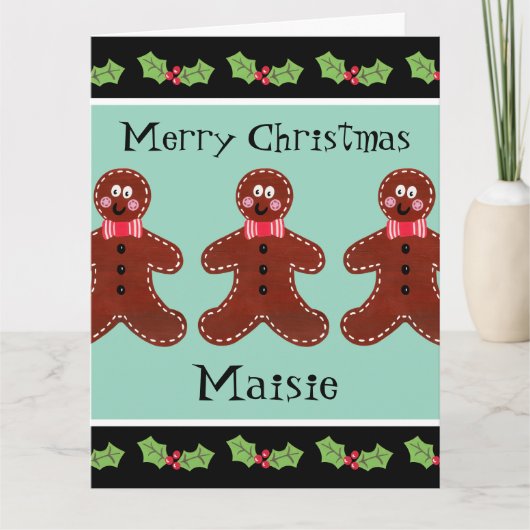 Speciaal kerstfeestmaal kaart (Voorkant)