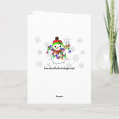 Speciaal kerstfeestmaal kaart (Achterkant)