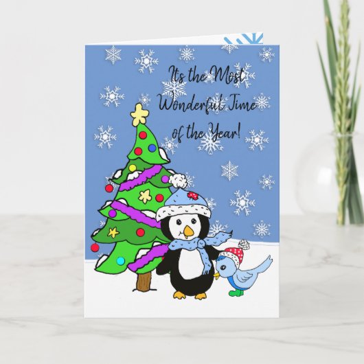 Speciaal kerstfeestmaal kaart (Voorkant)