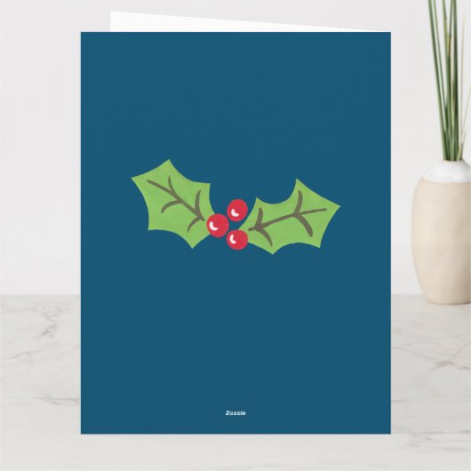 Speciaal kerstfeestmaal kaart (Achterkant)