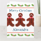 Speciaal kerstfeestmaal kaart (Achterkant)