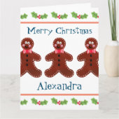 Speciaal kerstfeestmaal kaart (Voorkant)