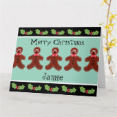 Speciaal kerstfeestmaal kaart (Gele Bloem)