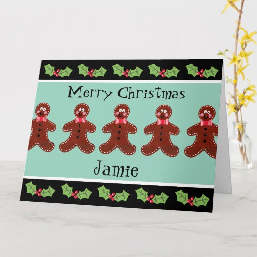 Speciaal kerstfeestmaal kaart (Gele Bloem)