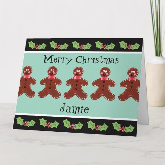 Speciaal kerstfeestmaal kaart (Achterkant)