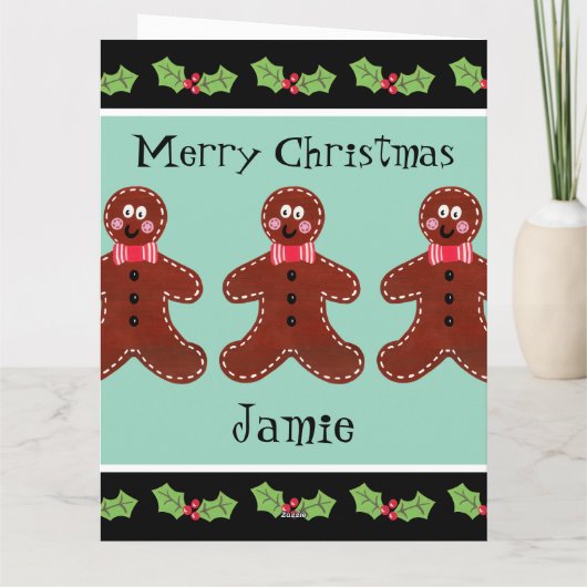 Speciaal kerstfeestmaal kaart (Achterkant)