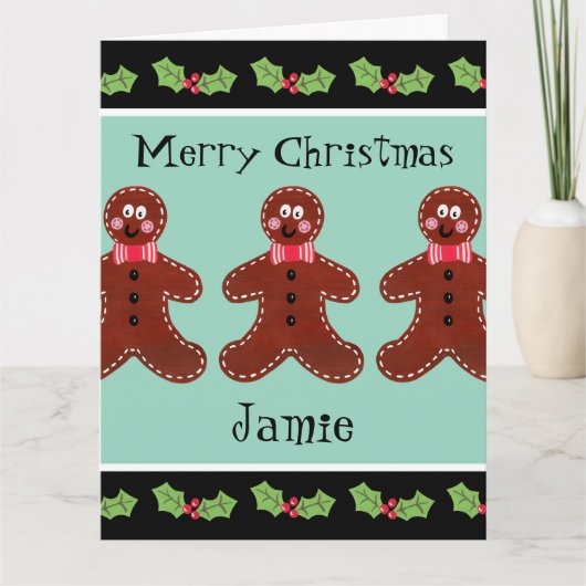 Speciaal kerstfeestmaal kaart (Voorkant)