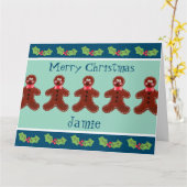 Speciaal kerstfeestmaal kaart (Gele Bloem)