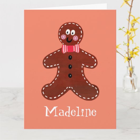 Speciaal kerstfeestmaal kaart (Gele Bloem)