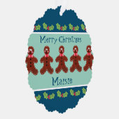 Speciaal kerstfeestmaal ornament kaart (Rechts)