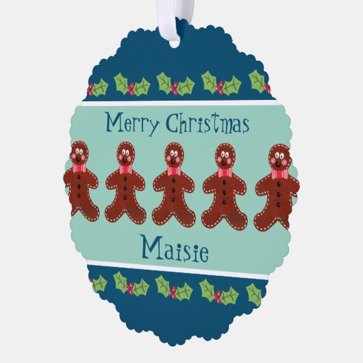 Speciaal kerstfeestmaal ornament kaart (Links)