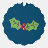 Speciaal kerstfeestmaal ornament kaart (Achterkant)