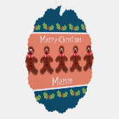 Speciaal kerstfeestmaal ornament kaart (Rechts)