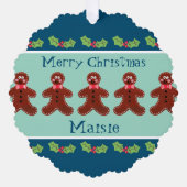 Speciaal kerstfeestmaal ornament kaart (Voorkant)