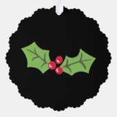 Speciaal kerstfeestmaal ornament kaart (Achterkant)