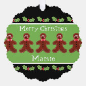 Speciaal kerstfeestmaal ornament kaart (Voorkant)