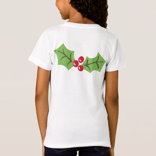 Speciaal kerstfeestmaal t-shirt (Achterkant)