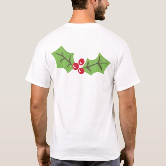 Speciaal kerstfeestmaal t-shirt (Achterkant)