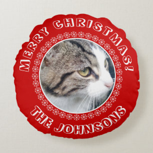 Speciaal kerstfoto-afbeelding rond kussen