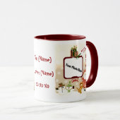 Speciaal kerstfotokoffie Mok (Voorkant rechts)