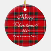 Speciaal kerstgeel labuppy keramisch ornament (Achterkant)