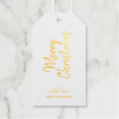 Speciaal kerstgoud folie cadeautjes labels (Voorkant)