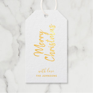 Speciaal kerstgoud folie cadeautjes labels