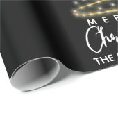 Speciaal kerstgoud - zwart cadeaupapier (Rol Hoek)