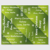 Speciaal kerstgroen cadeaupapier (Vlak)