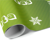 Speciaal kerstgroen cadeaupapier (Rol Hoek)
