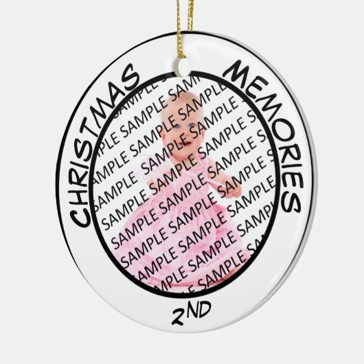 Speciaal kerstherdenkingsjaar toevoegen keramisch ornament (Links)