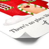 Speciaal kersthuis Familienaam Art Print (Hoek)