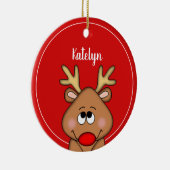 Speciaal kerstjaar rendierlijk kerstjaar keramisch ornament (Rechts)