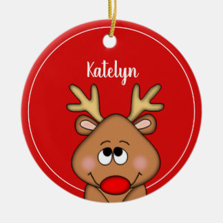 Speciaal kerstjaar rendierlijk kerstjaar keramisch ornament