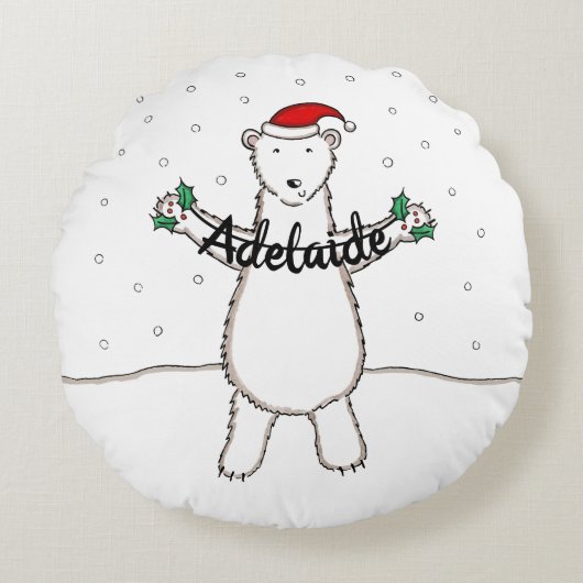 Speciaal kerstkaart Beer kussen (Voorkant)